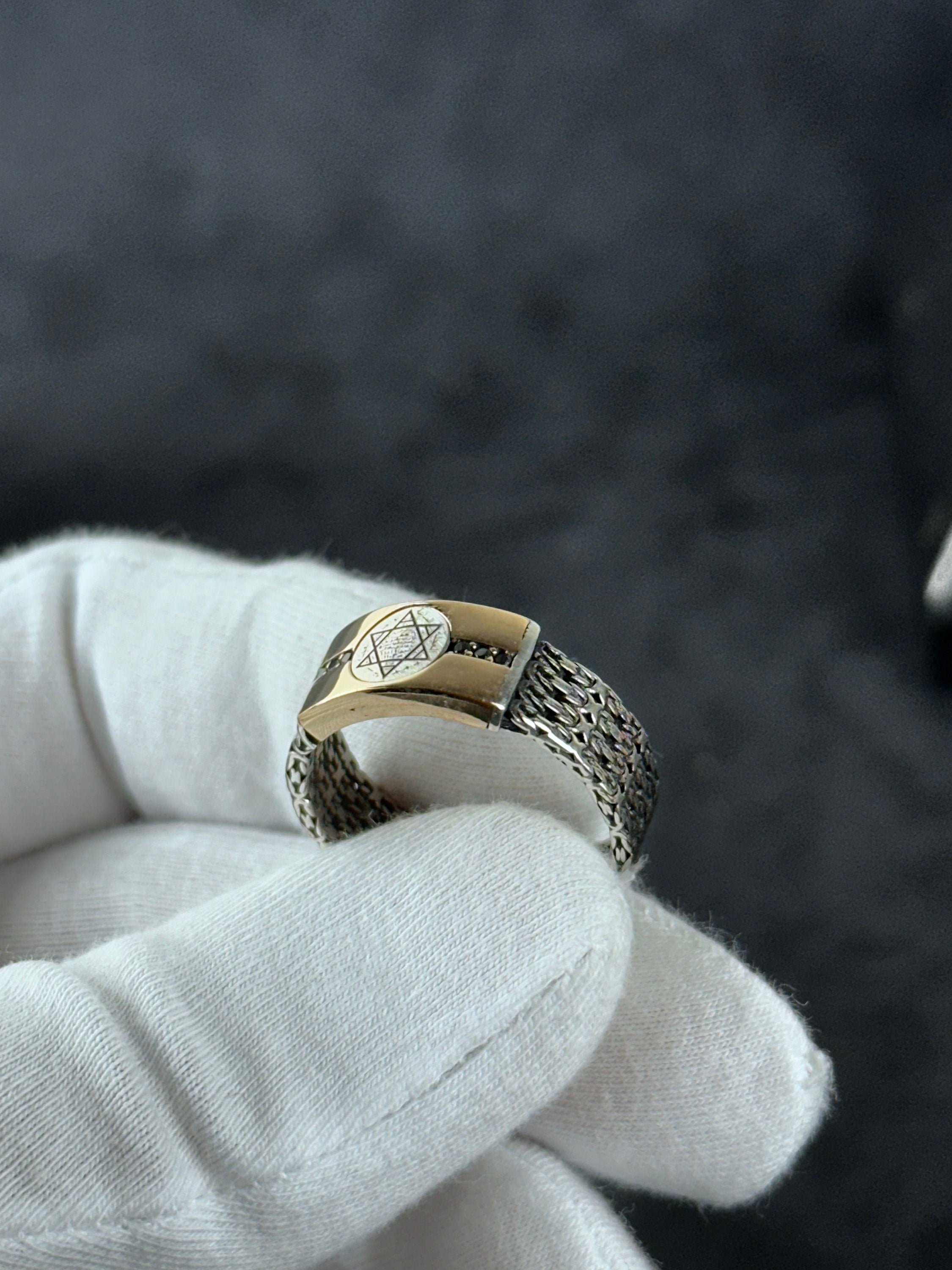 Solomon King Sterling Silver Ring, Minimalist Handmade (Adjustable)