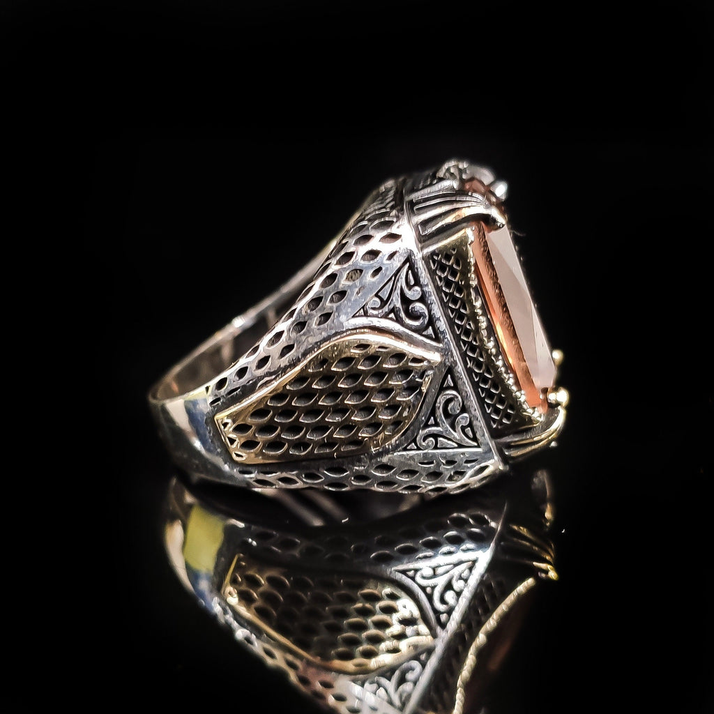 Sultanit Gemstone Ring: Sterling Silver Ottoman Design