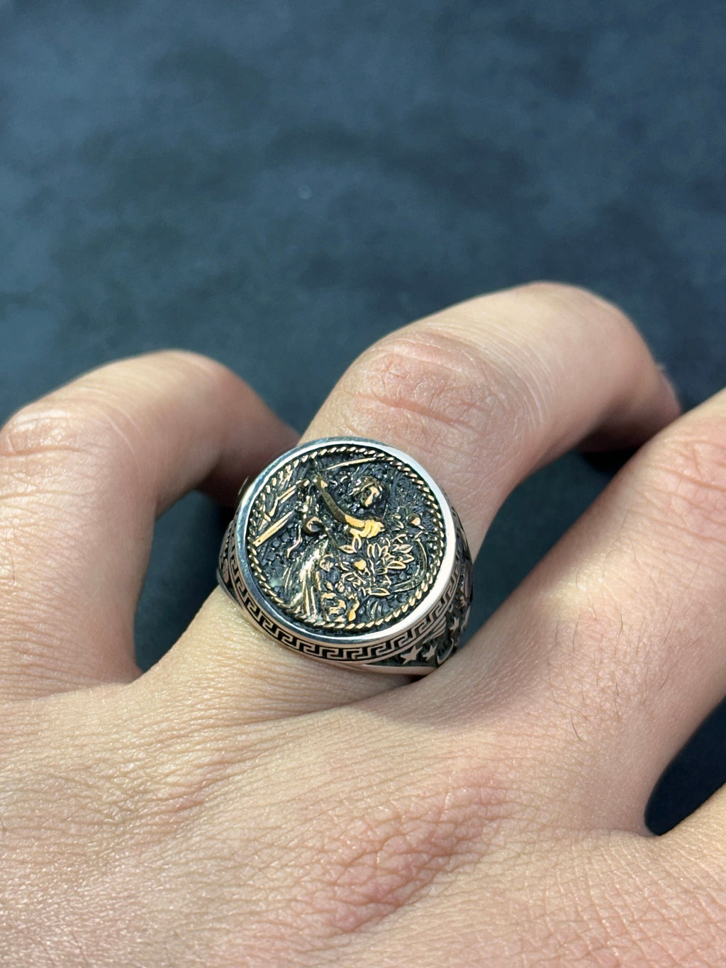 Virgo Zodiac Ring: Sterling Silver Celestial Design - Astrology Jewelry