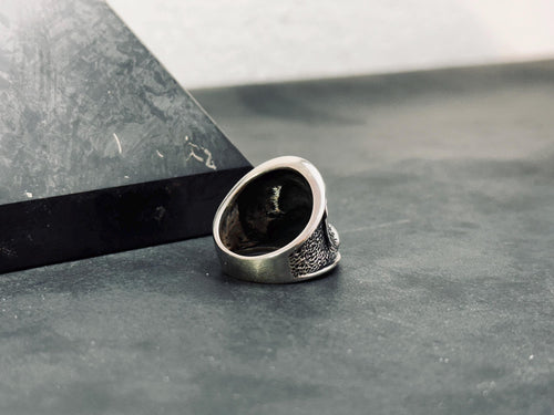 Boho Sterling Silver Eagle Thumb Ring (Adjustable Size)