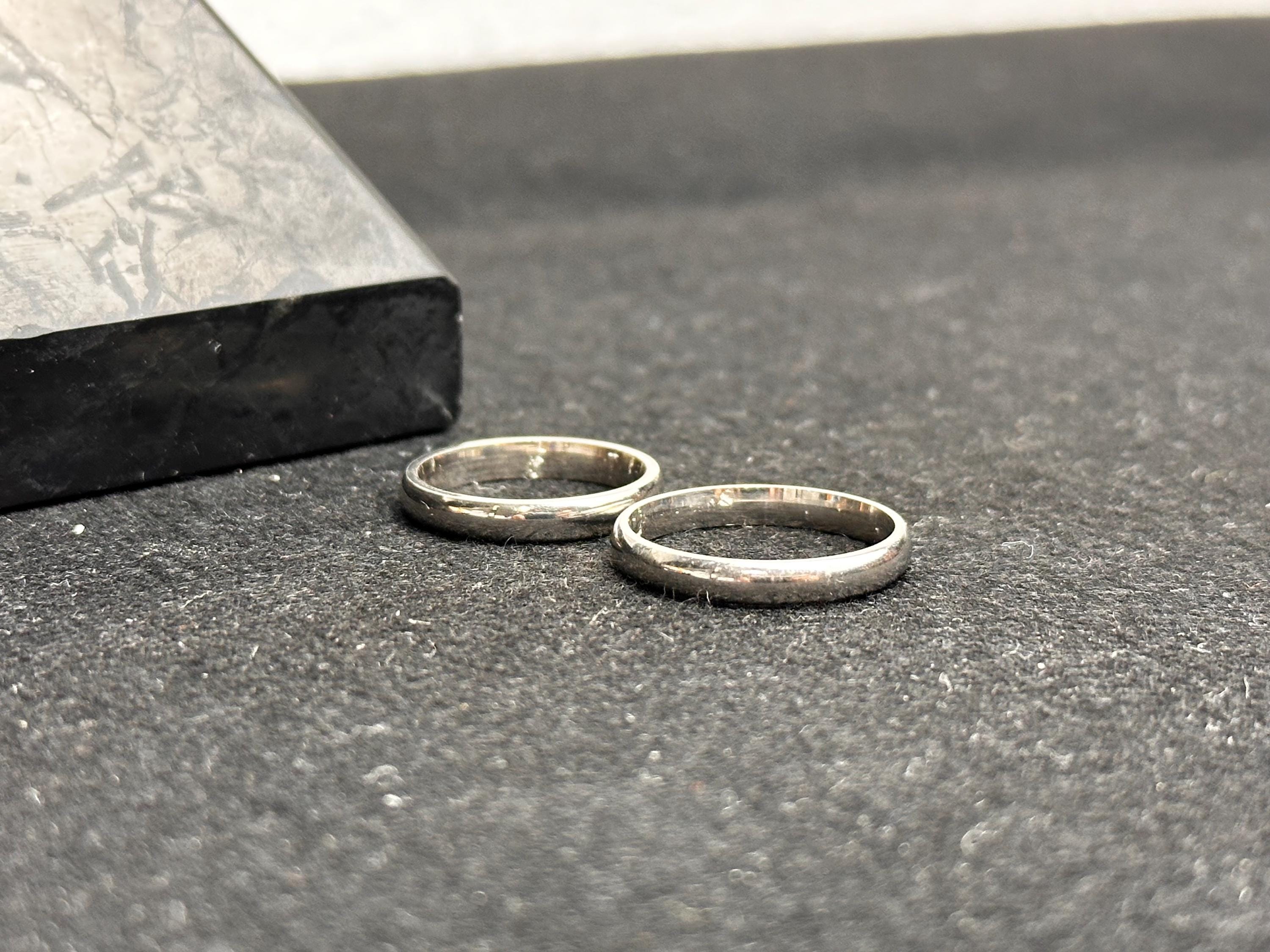 Minimalist Sterling Silver Wedding Ring: Flat Band Promise Ring