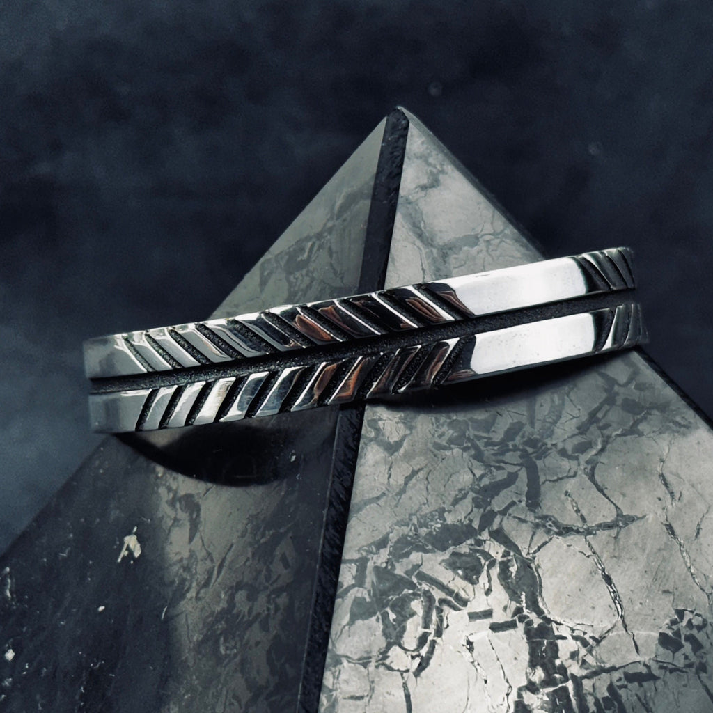 Sterling Silver Arrow Cuff Bracelet - Handmade Unisex Jewelry