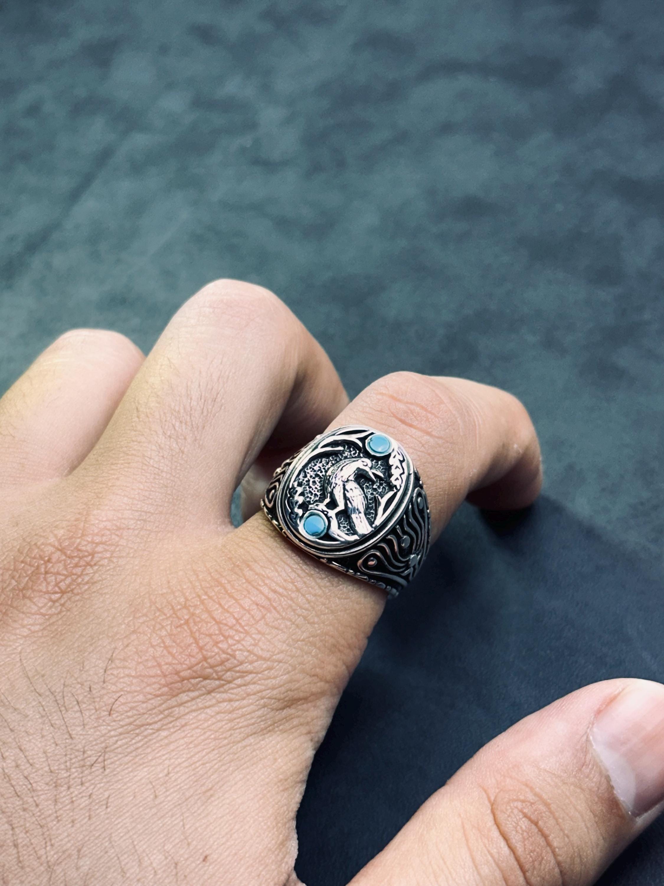 Raven Ring: Sterling Silver Tree of Life (Hand Cast, 925)