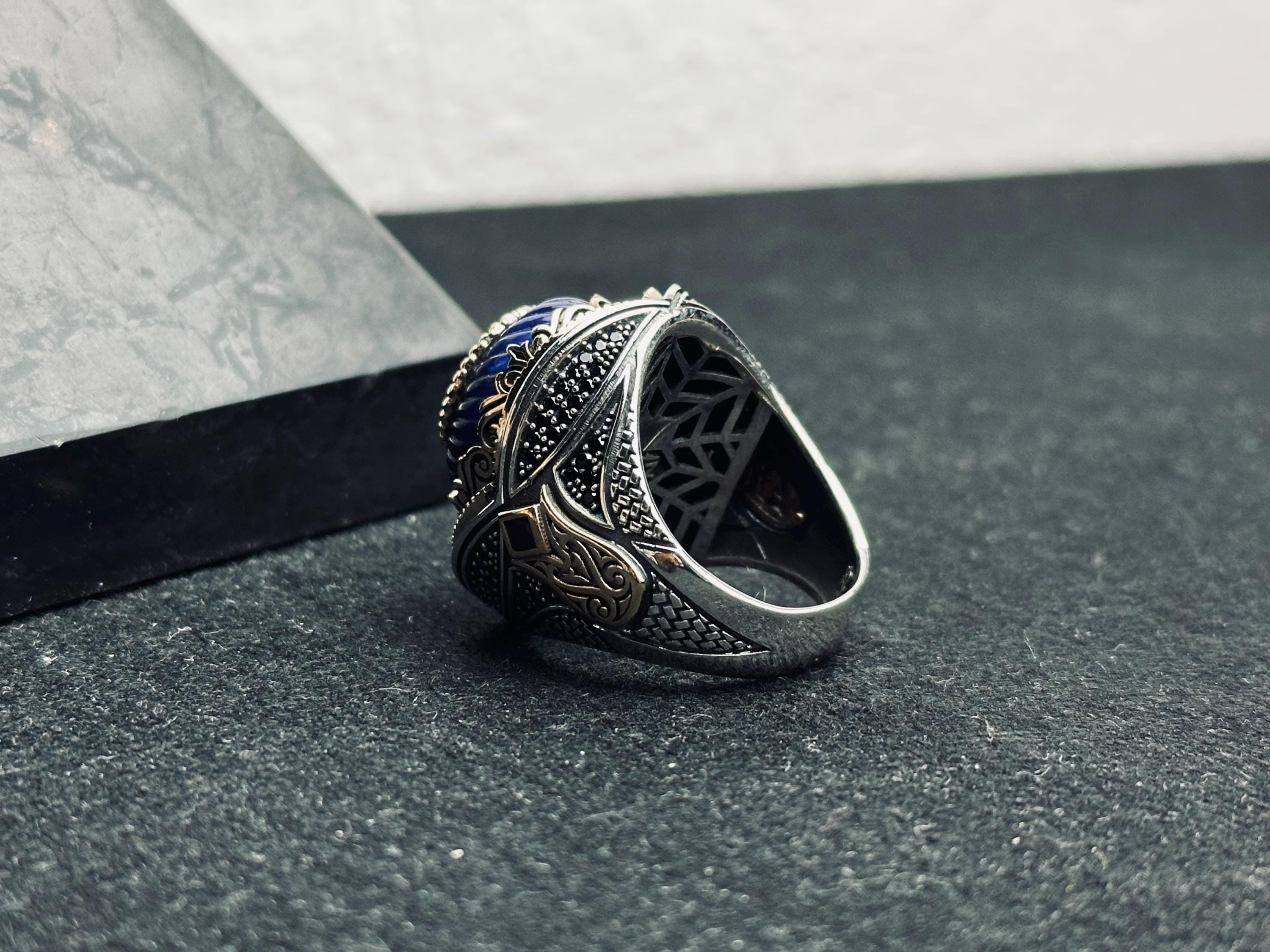 Zulfiqar Double Sword Ring - Handmade Turkish Sterling Silver