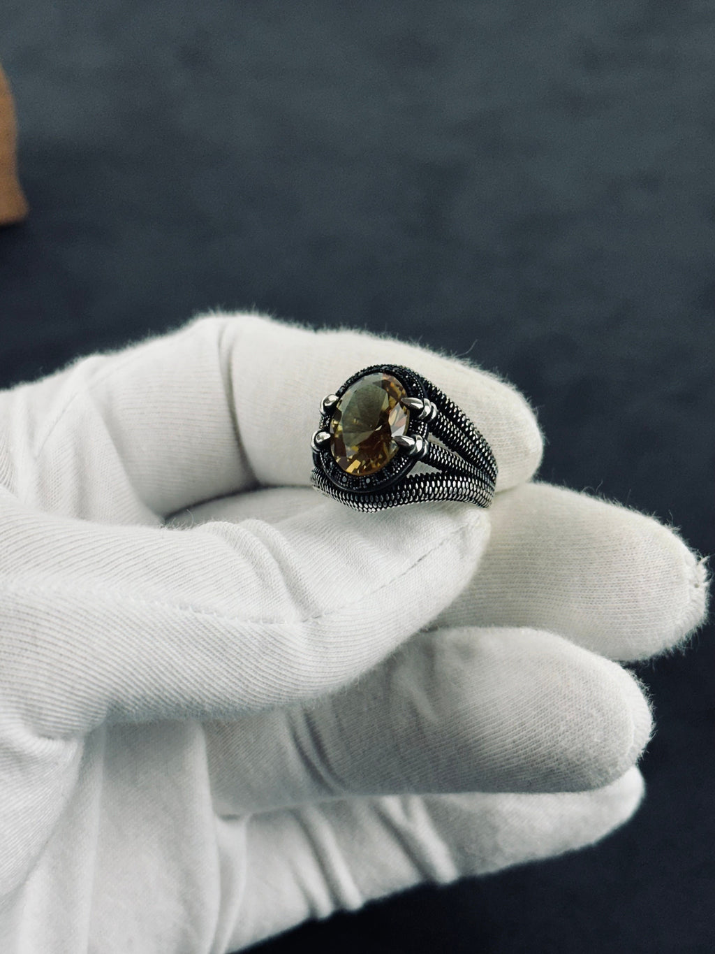 Claw Diaspore Ring: Handmade Sterling Silver with Sultanit Gemstone