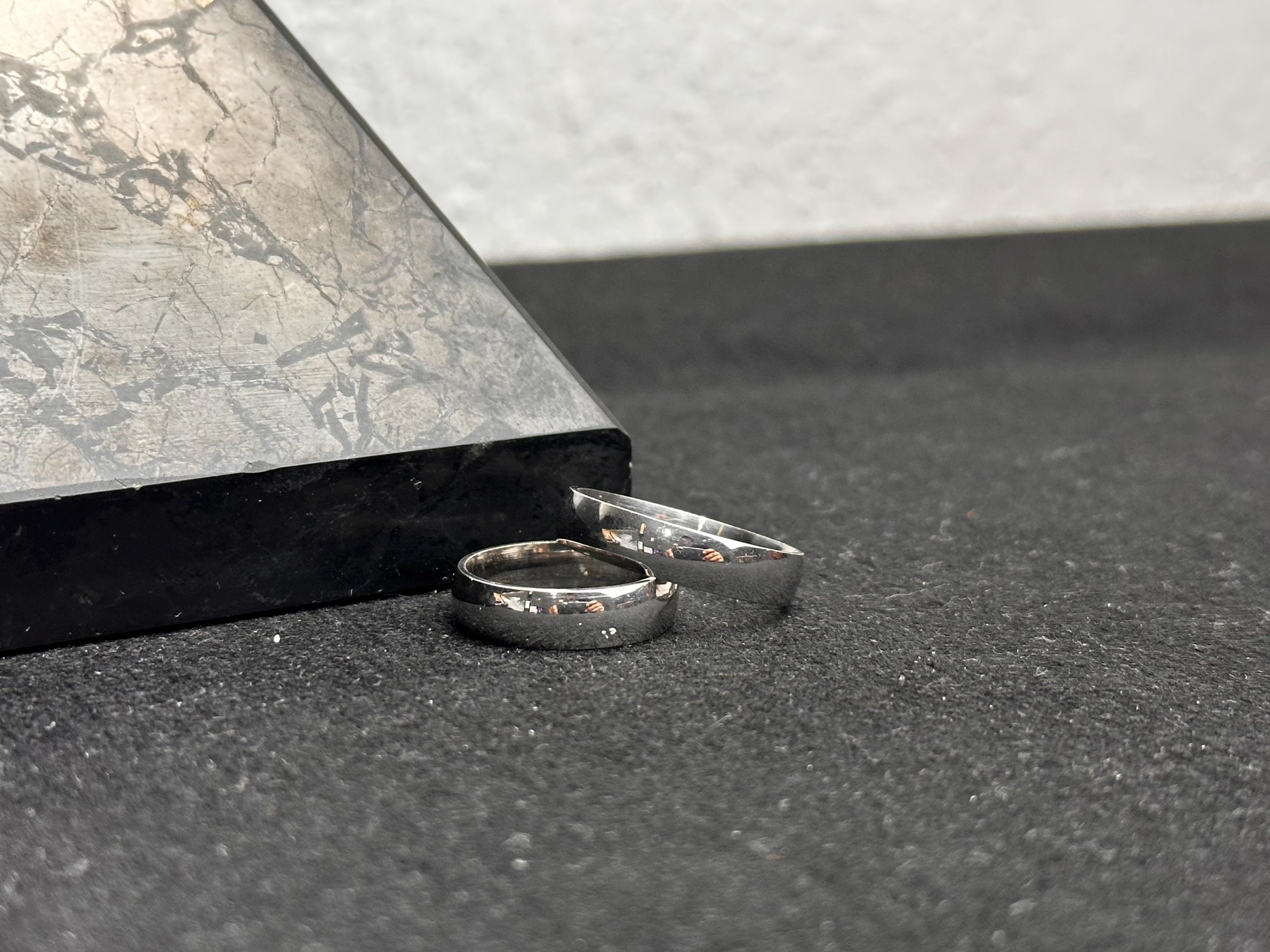 Sterling Silver Promise Ring: Handmade Couple Rings, Personalizable