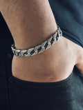 Sterling Silver Chain Bracelet - Handmade with Removable Link