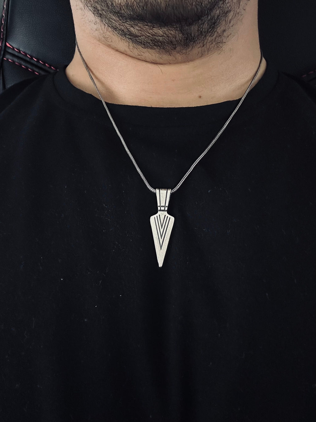 Arrowhead Necklace: Sterling Silver Boho Style - Festival Accessory