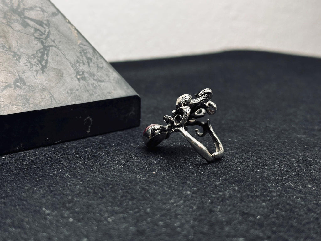 Octopus Sterling Silver Ring - Unique Handmade Sea Jewelry