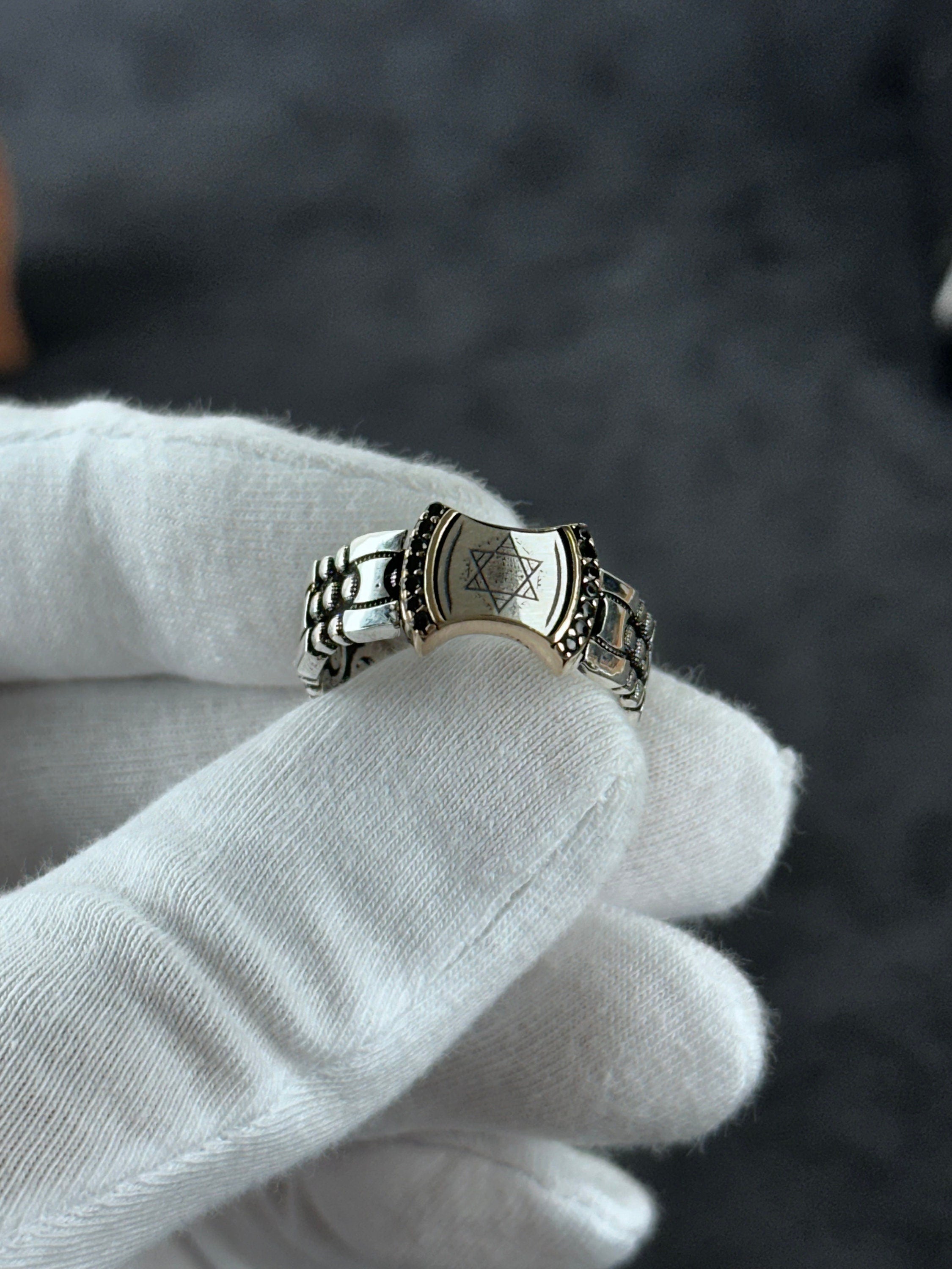 Solomon King Ring: Minimalist Sterling Silver - Handmade Modern Style