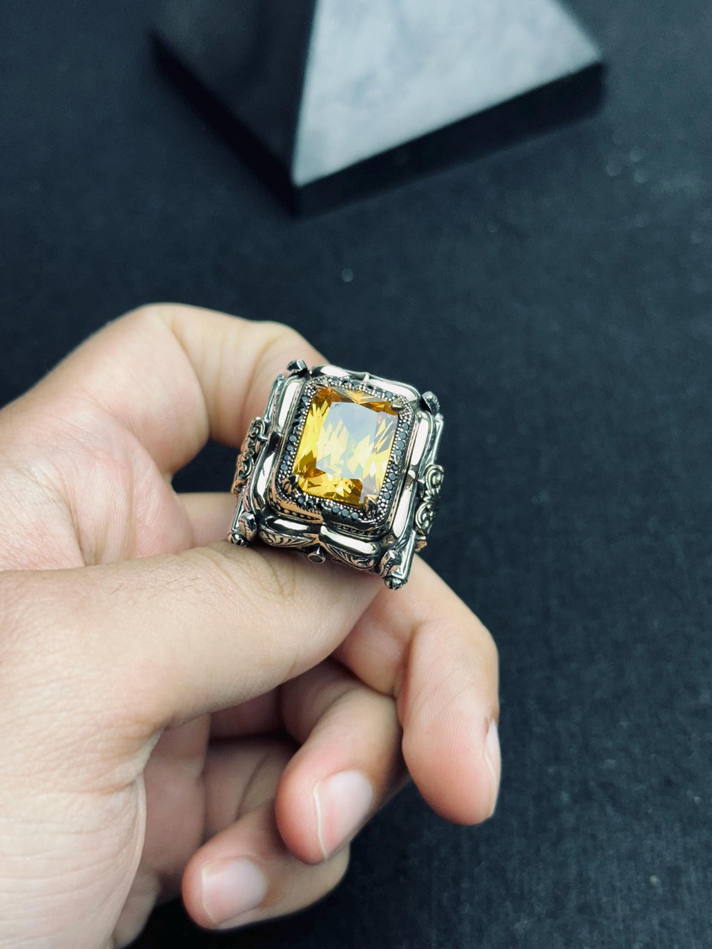 Sultanit Sterling Silver Ring: Color Change Gemstone, Handmade