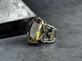 Sultanite Silver Ring: Handmade Color-Shift Gemstone - 925 Sterling