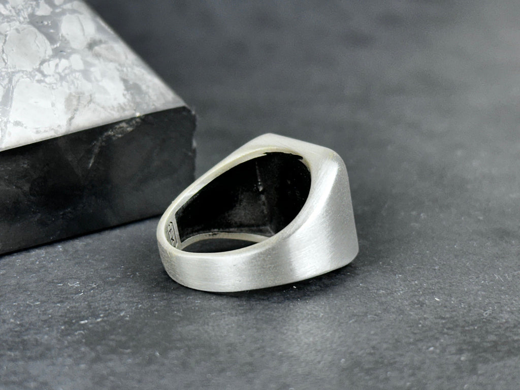 Sterling Silver Eagle Ring: Handmade Men's Statement Accessory
