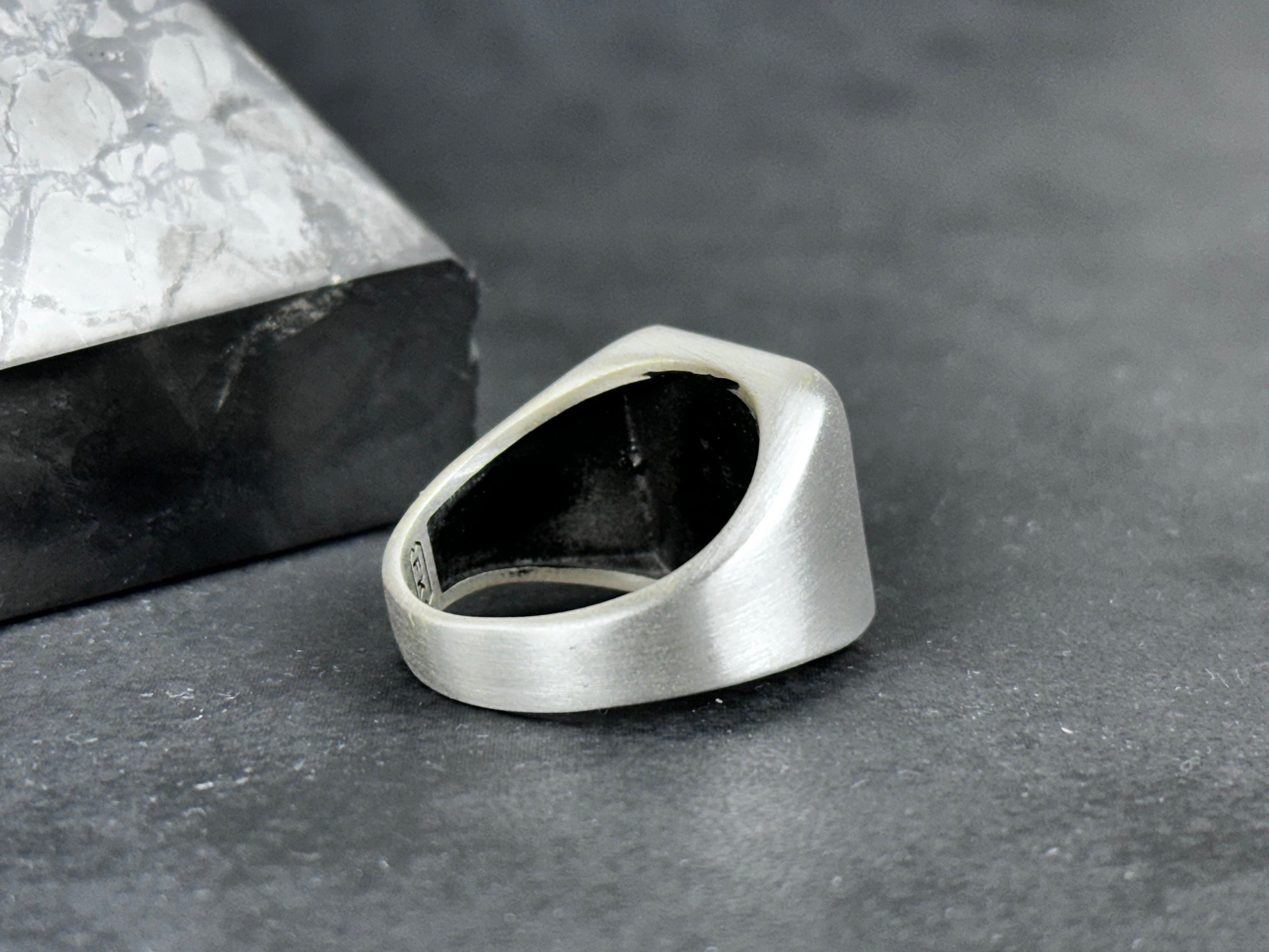 Sterling Silver Eagle Ring: Handmade Men's Statement Accessory