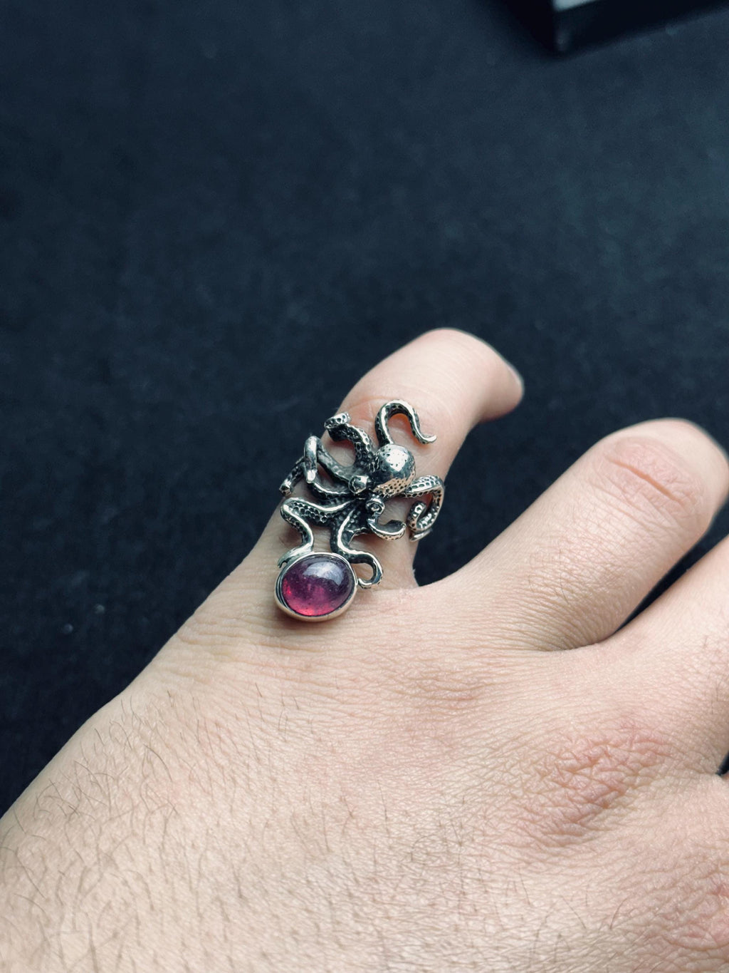 Octopus Sterling Silver Ring - Unique Handmade Sea Jewelry