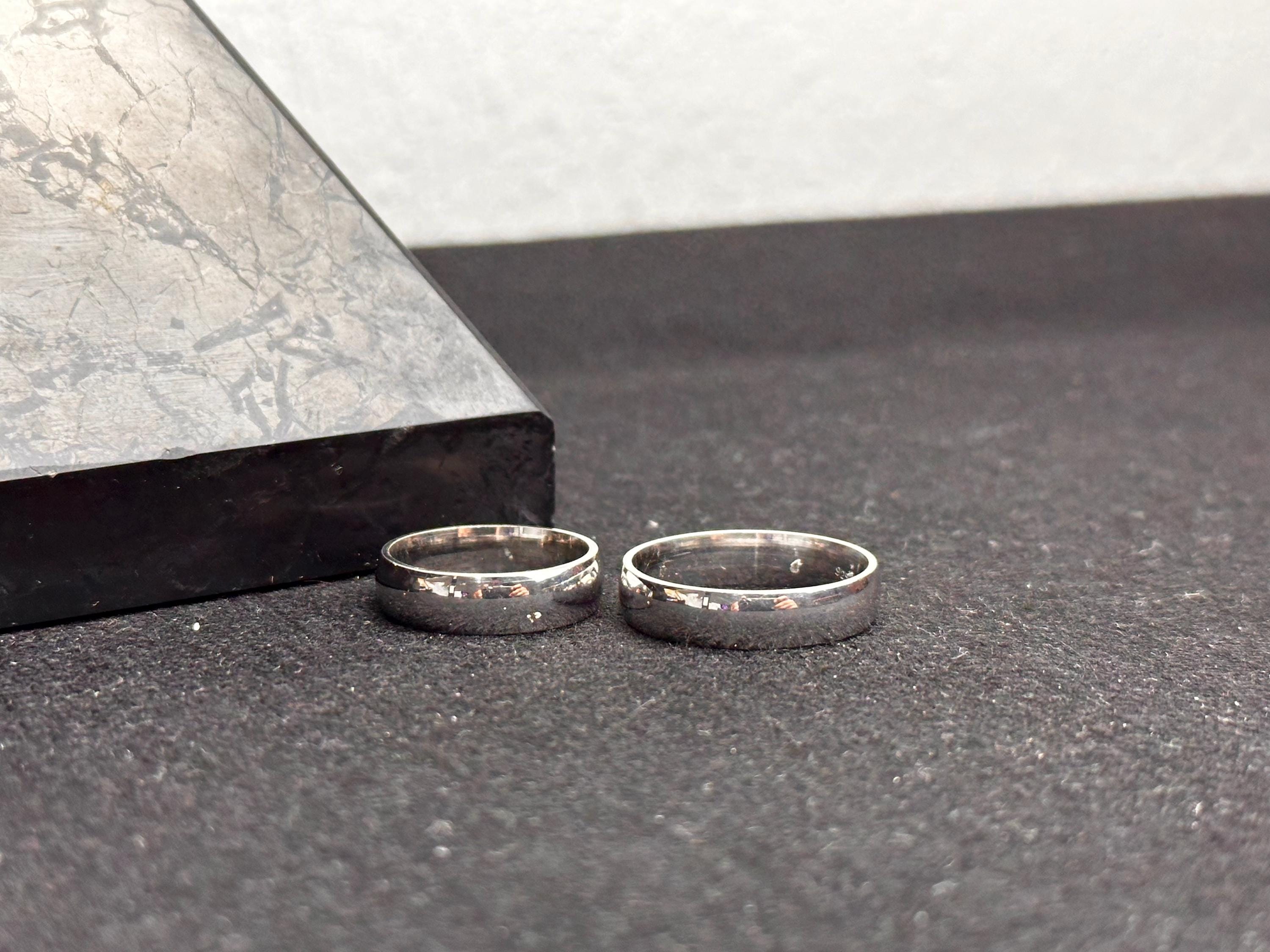 Sterling Silver Promise Ring: Handmade Couple Rings, Personalizable