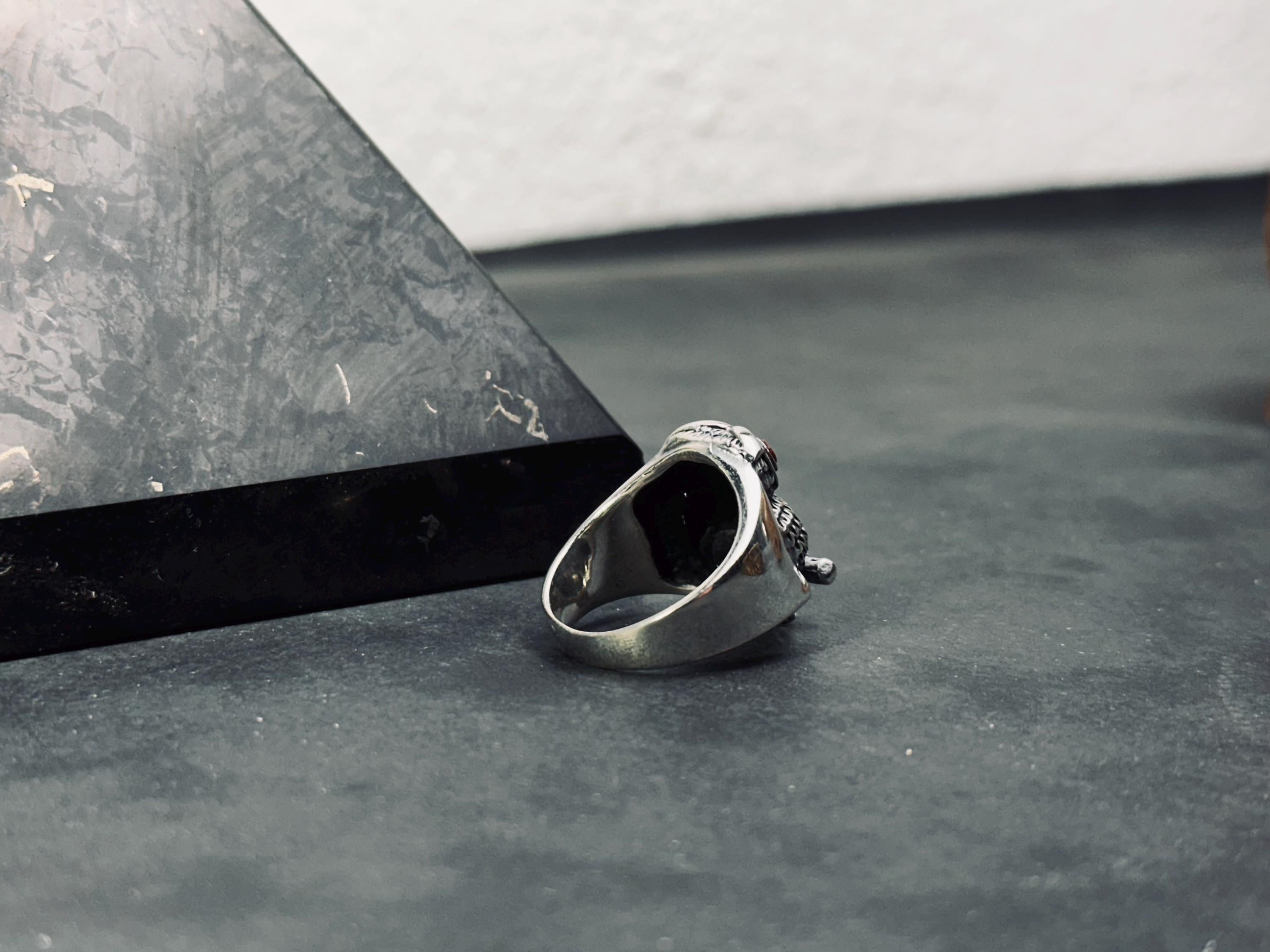 Sterling Silver Owl Ring - Handcrafted Animal Lover Jewelry