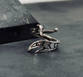Adjustable Sword Ring: Zulfiqar Design - Sterling Silver, Handmade