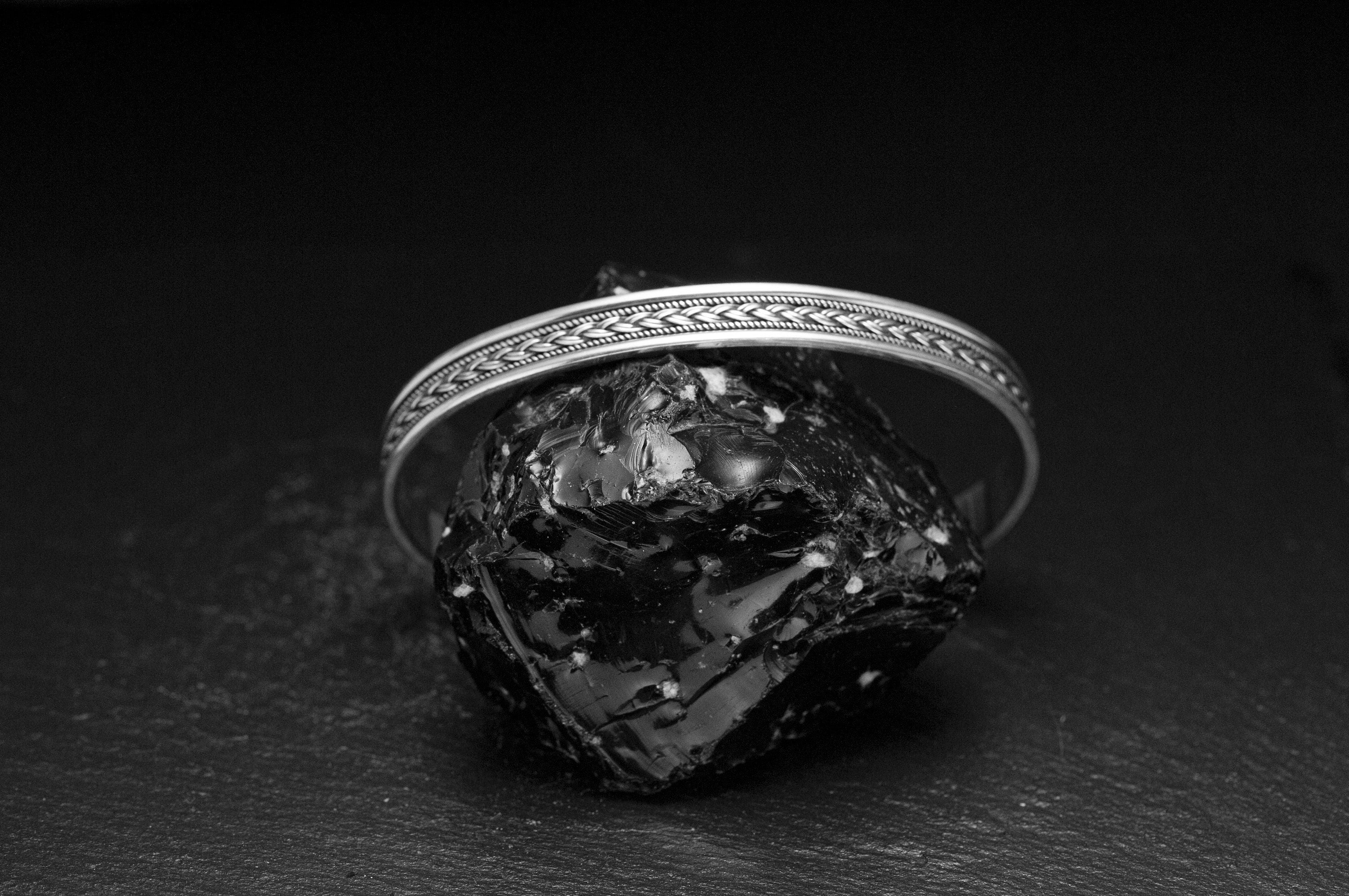 Cuff Bracelet: Sterling Silver, Custom Engraved - Unisex Style