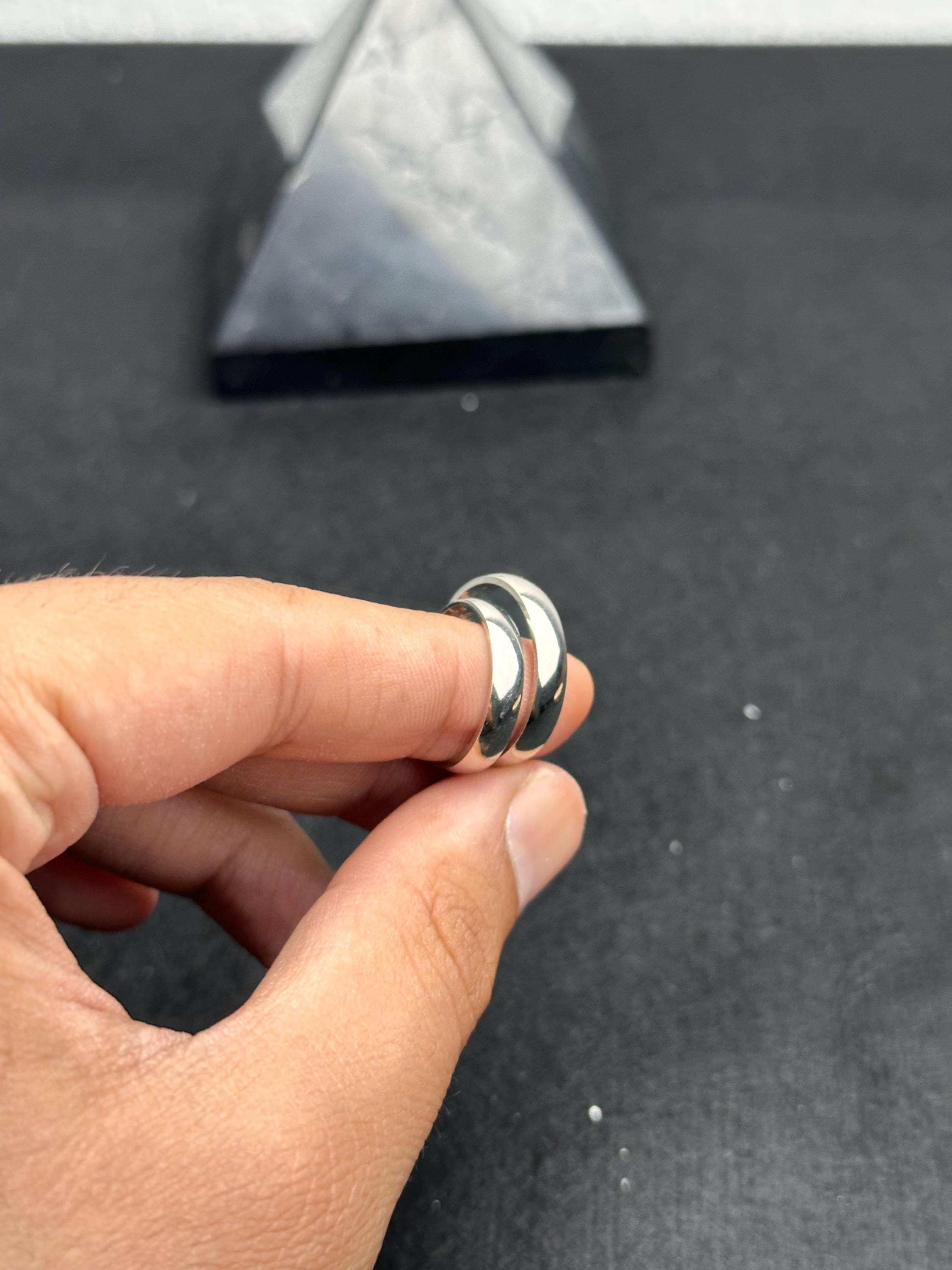 Personalized Sterling Silver Couple Rings: Adjustable Promise Rings