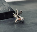 Arabic Calligraphy Sword Ring, Sterling Silver (Adjustable Thumb Band)
