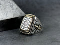 Engraved Solomon's Seal Ring: Spiritual Sterling Silver (Men's Size)