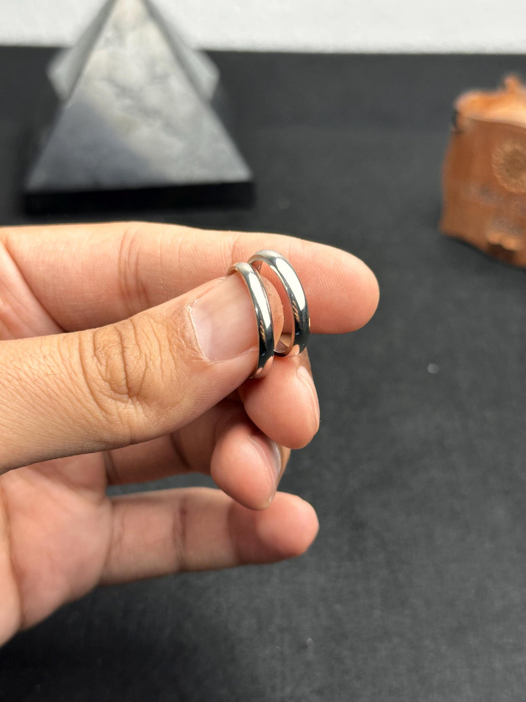 Minimalist Sterling Silver Wedding Ring: Flat Band Promise Ring