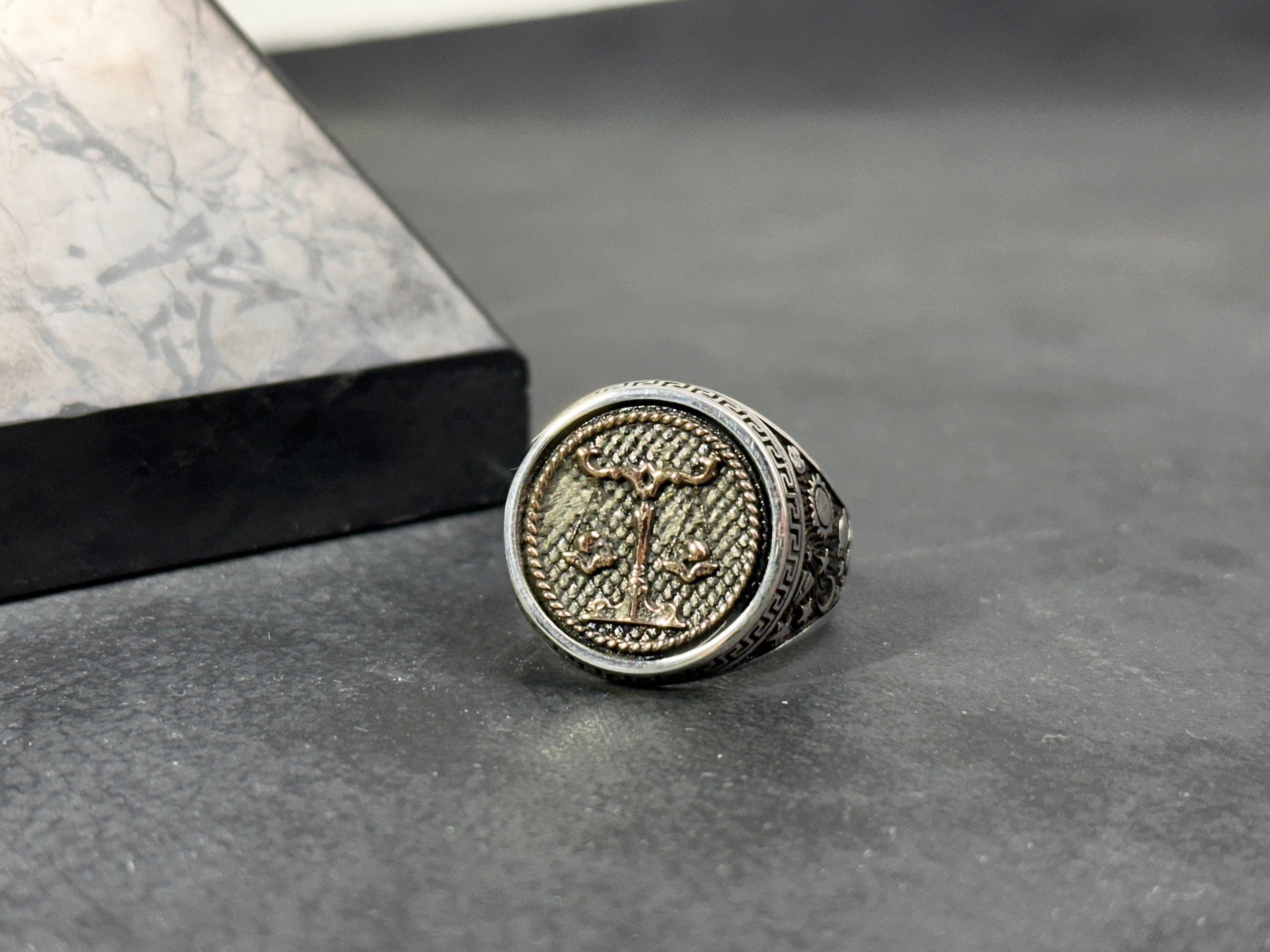Libra Ring: Sterling Silver Astrology Jewelry (Zodiac Sign, Dainty)