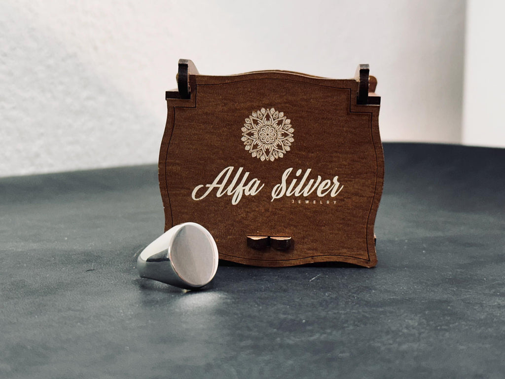 Sterling Silver Round Ring: Classic Handmade Unisex Design