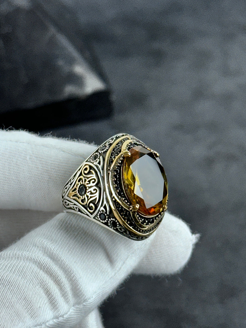 Silver Ring: Handmade with Color-Changing Sultanite - Unique Gift Boxed