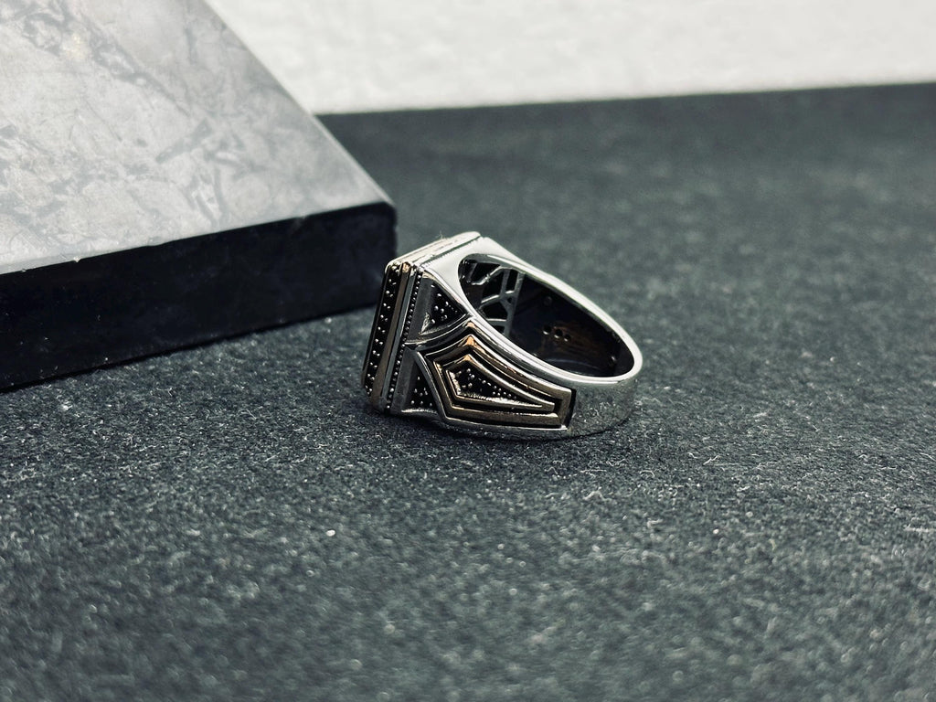 Double Headed Eagle Ring: Ottoman Inspired Jewelry (Handmade Sterling Silver)
