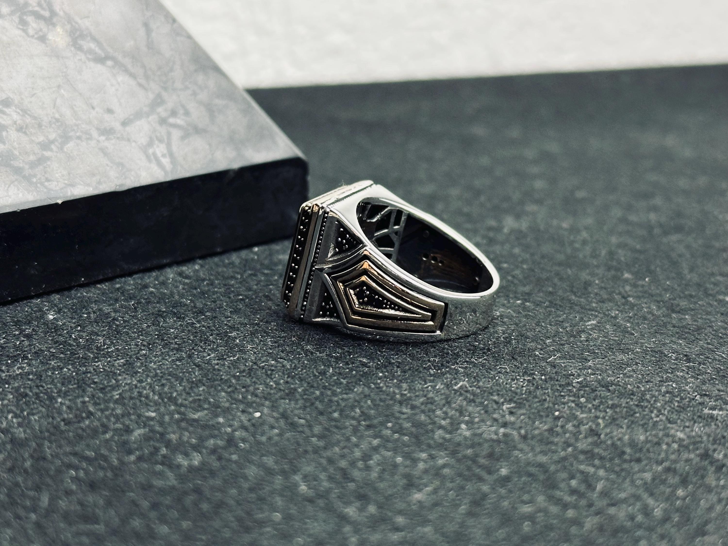 Double Headed Eagle Ring: Ottoman Inspired Jewelry (Handmade Sterling Silver)