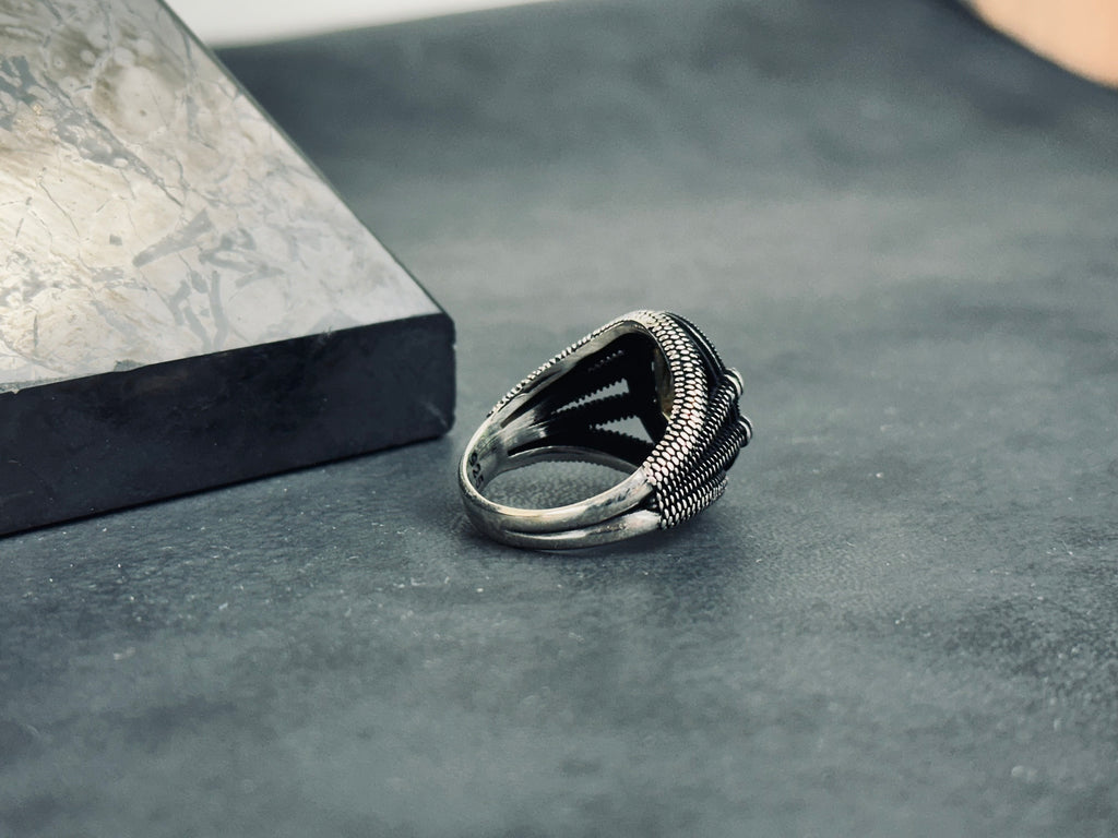 Claw Diaspore Ring: Handmade Sterling Silver with Sultanit Gemstone