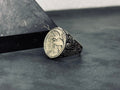 Engraved Eagle Ring: Tribal Sterling Silver (Handmade for Men)