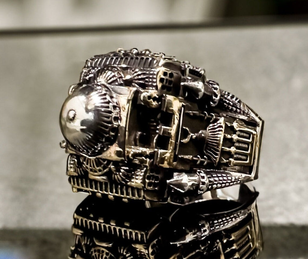 Mosque Ring: Handmade Sterling Silver (Men's Islamic Jewelry)