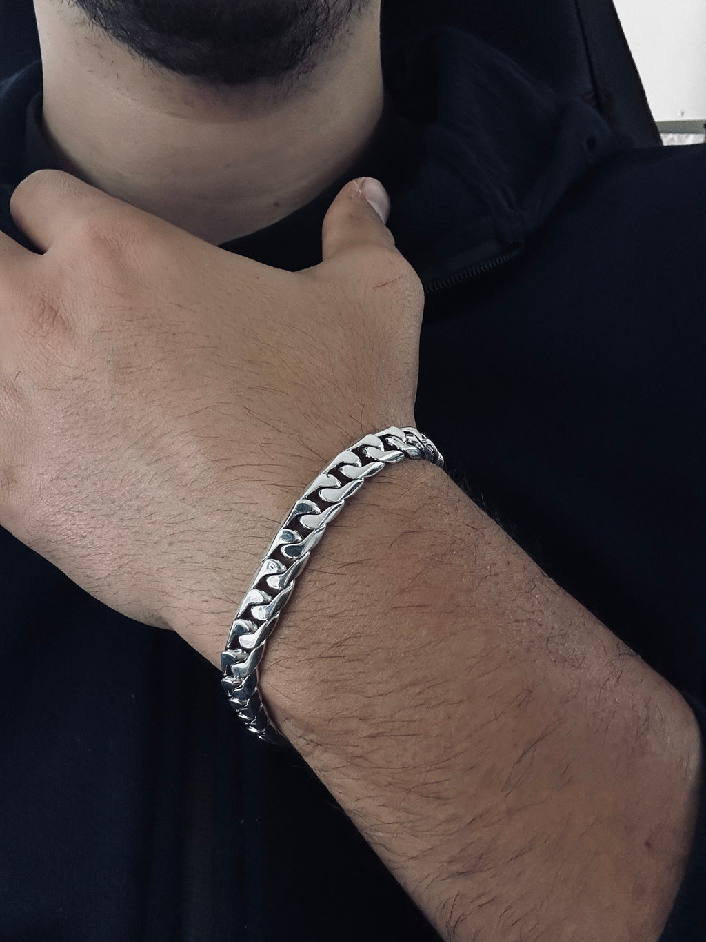 Silver Bracelet: Handmade 925 Sterling - Removable Custom Look