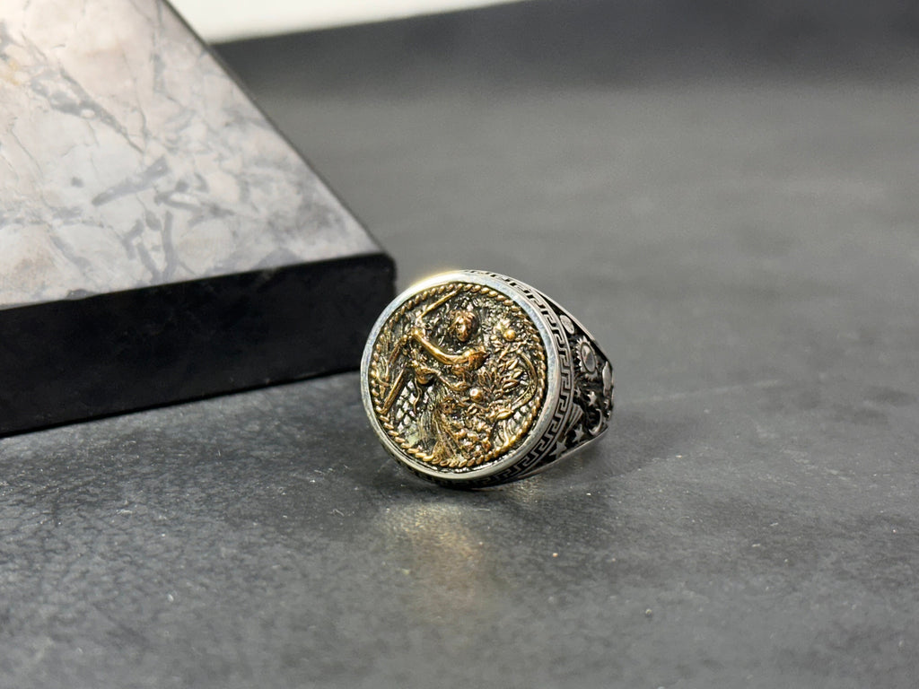 Virgo Zodiac Ring: Sterling Silver Celestial Design - Astrology Jewelry