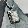 Arabic Ayat Pendant Necklace - Handmade Sterling Silver, Turkish Style