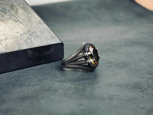 Claw Diaspore Ring: Handmade Sterling Silver with Sultanit Gemstone