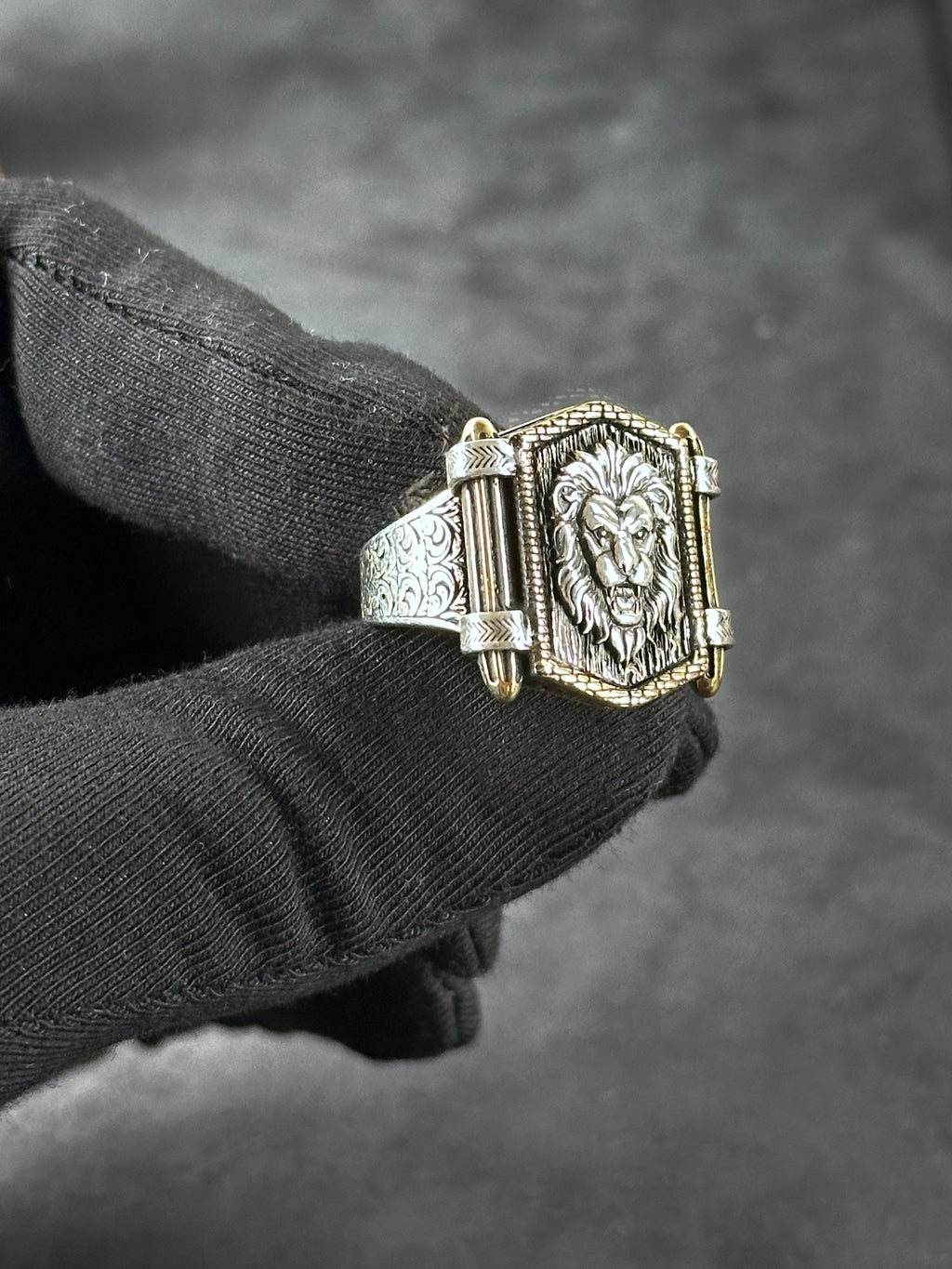 Sterling Silver Leo Ring: Handmade Zodiac Design - Men's Statement