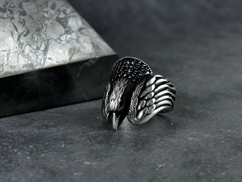 Eagle Ring: Sterling Silver Handmade - Bold Men's Statement