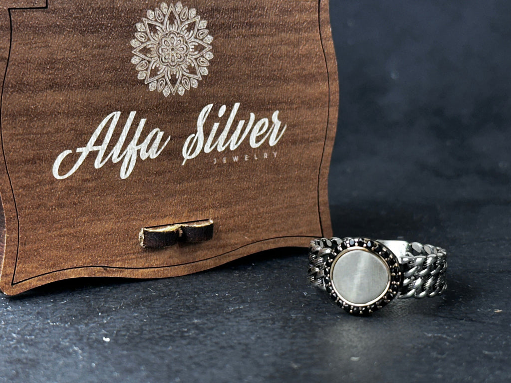 Minimalist Sterling Silver Ring: Custom Handmade, Adjustable Style