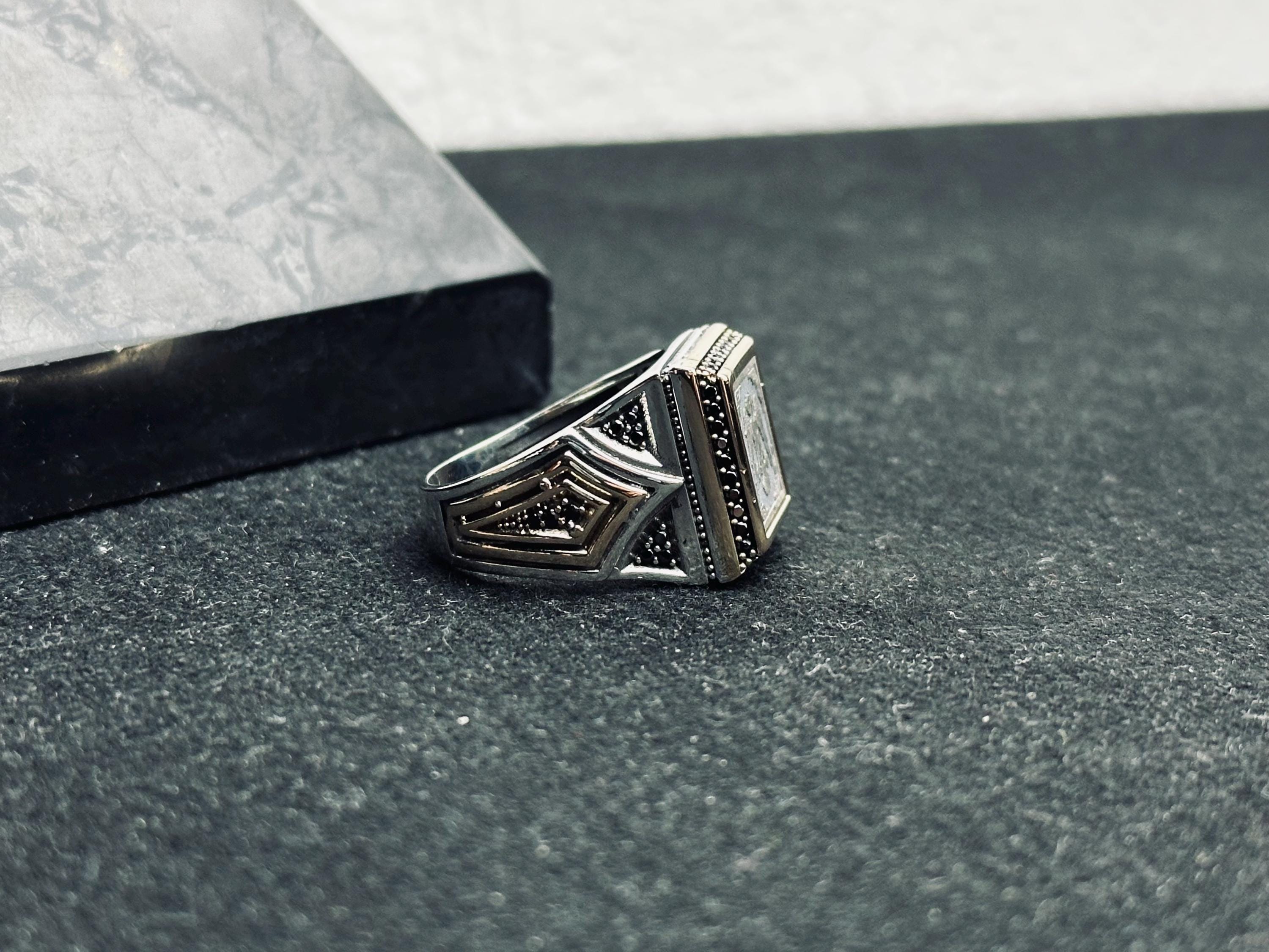 Double Headed Eagle Ring: Ottoman Inspired Jewelry (Handmade Sterling Silver)