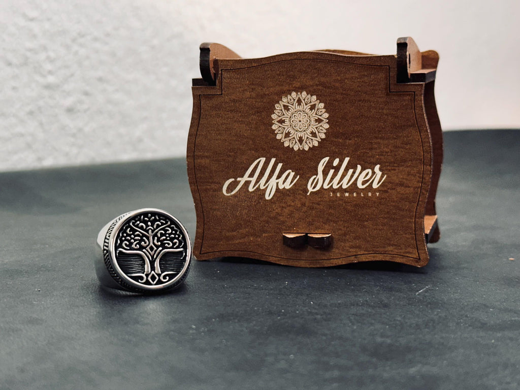 Tree of Life Ring: Nature Inspired Jewelry (Sterling Silver)