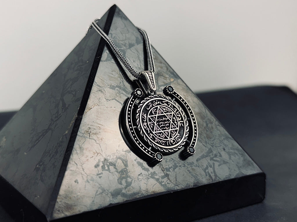 Solomon Seal Necklace, Sterling Silver Star of David (Pendant with Chain)