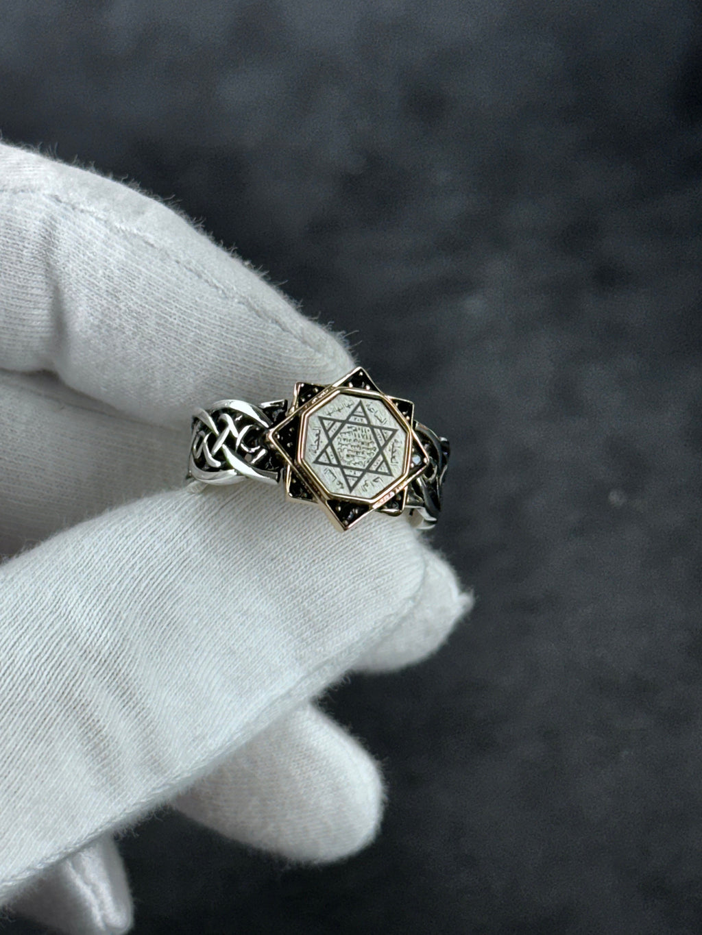 Solomon King Ring: Sterling Silver Minimalist Design - Adjustable Fit