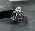 Lion Head Ring: Sterling Silver Animal Jewelry (Handmade, Men's)