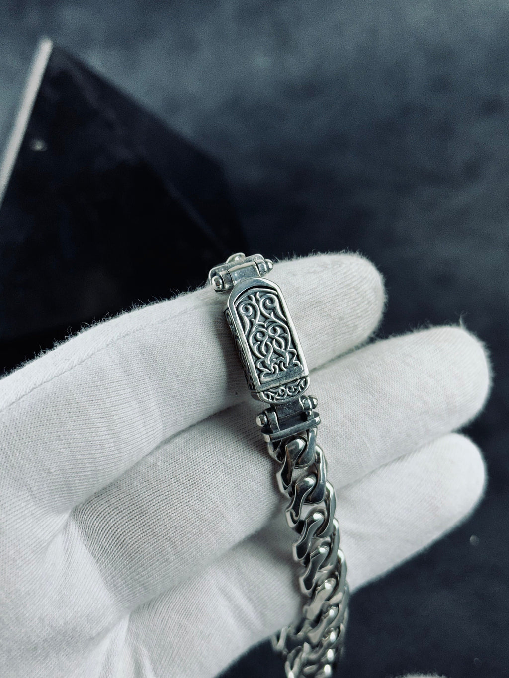 Personalized Silver Bracelet: Handmade, Custom Engraved Gift