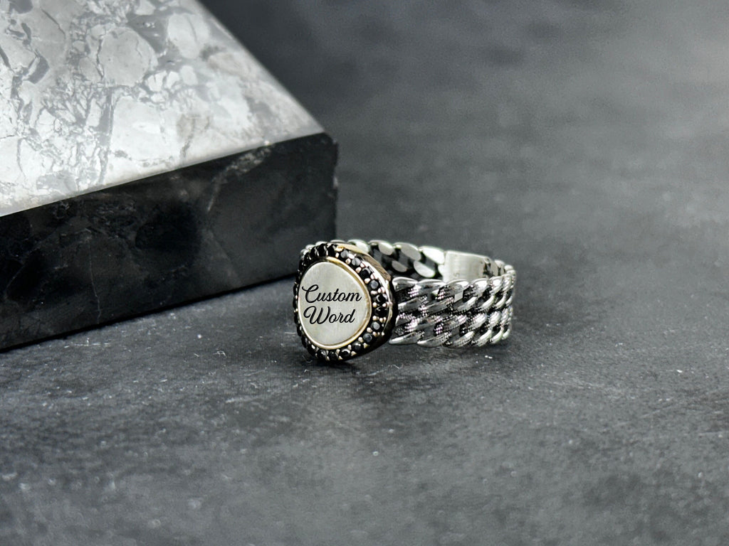 Minimalist Sterling Silver Ring: Custom Handmade, Adjustable Style