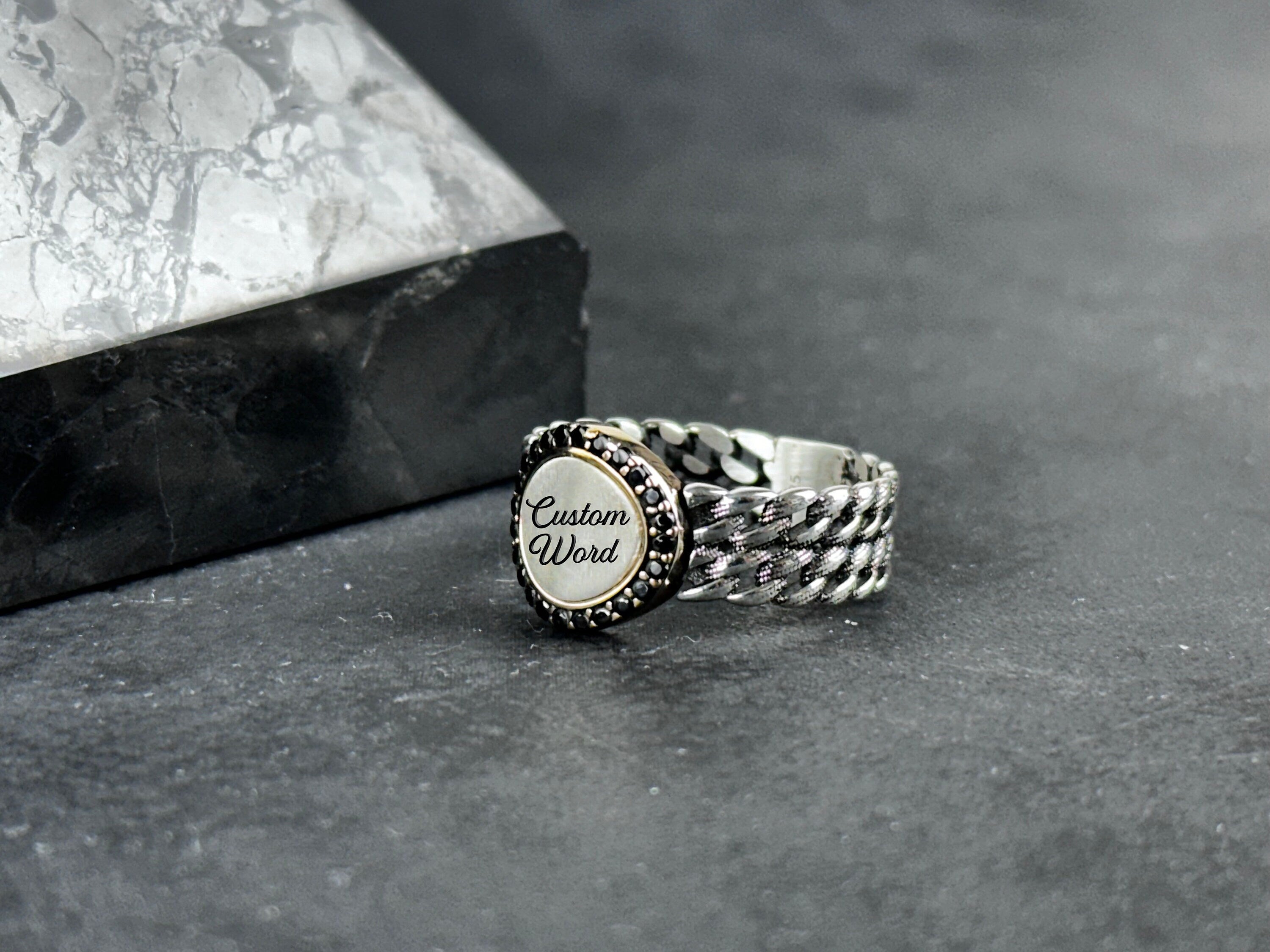 Minimalist Sterling Silver Ring: Custom Handmade, Adjustable Style